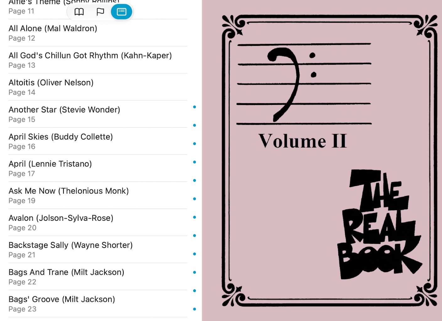 Real Book Vol. 2 in Bass Clef