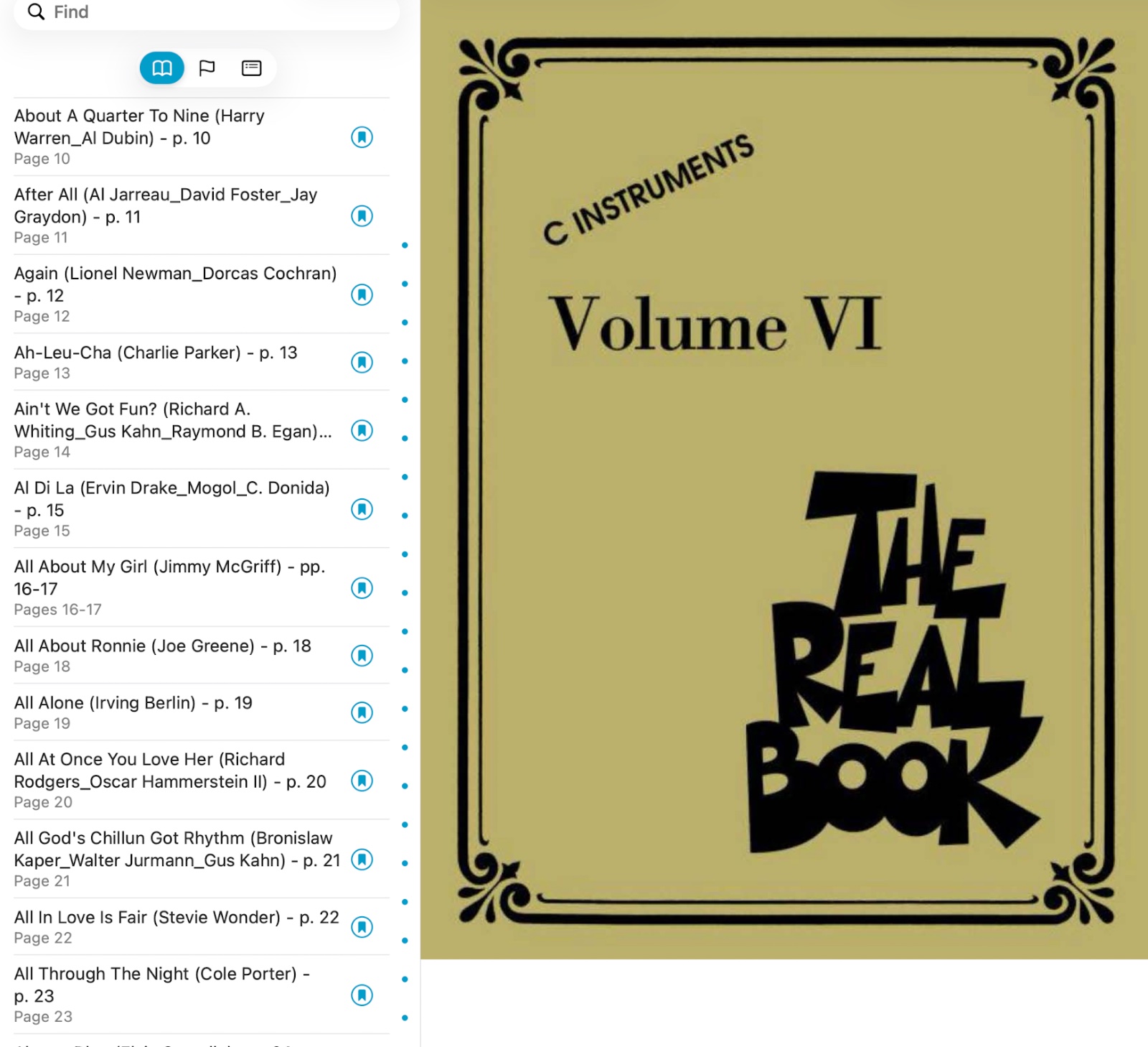 Real Book Vol. 6 in C