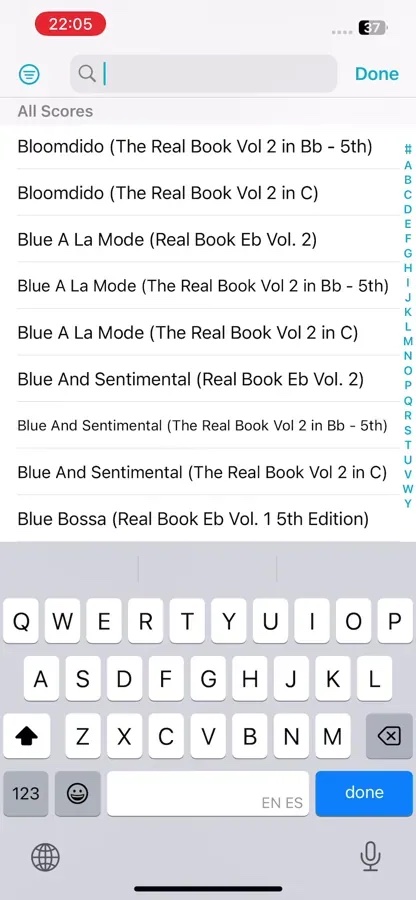 MobileSheets Real Book Vol. 6 in C view 2